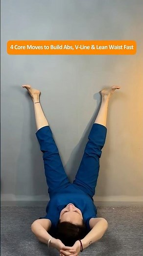4 Wall Exercises to Strengthen Core, Sculpt Abs, Waistline, V Line and Glutes at Home