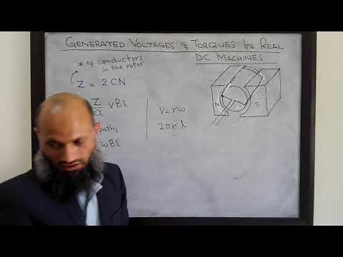 EE213 - 22 - Generated voltage and Induced torque in real DC machines