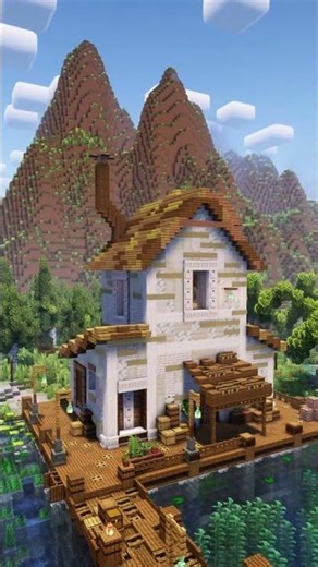 Minecraft Survival Dock House #minecraft #minecrafttimelapse