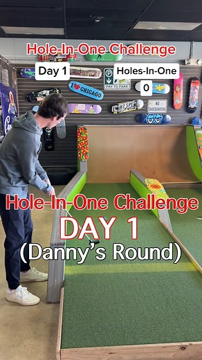 7.9K views · 111 reactions | DAY 1: Hole-In-One Challenge (Danny’s Round) #twintourgolf #golf #minigolf #miniputtputt #minigolfcourse #bigputts #challenge #viral ( @bigputtsmke ) | Twin Tour Golf | Facebook