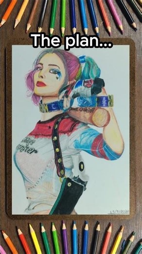 Harley Quinn: Watch this drawing come to life! ✨