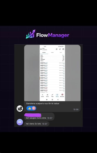🚀 FlowManager – realus vartotojų feedback ir rezultatai 📷 Nuotraukose – realūs bendruomenės narių atsiliepimai ir uždarbio pavyzdžiai, dirbant su mūsų robotais, indikatoriais ir strategijomis. 🚀 Nori tokių rezultatų pats? 👉 Parašyk PM – parodysiu, kaip pradėti. #forextrading #cryptotrading #lithuania #fyp #darbasisnamu