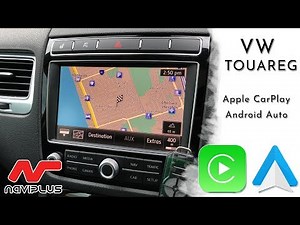 VW Touareg - RNS 850 CarPlay & Android Auto - after installation demo video