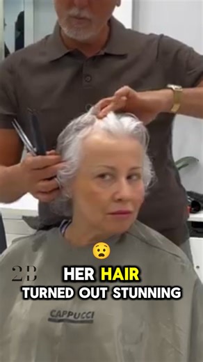 She sat down for a simple haircut… but no one expected this result! 😍 Her hair turned out stunning — giving her a youthful, flawless glow. ✨ Watch the full transformation in the comments below 👇👇👇 #HairTransformation #Makeover #Beautiful | The X Factor USA