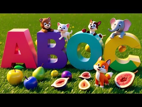 “Fun with Fruits & Animals: A Playful Learning Adventure for Kids! 🍎🐶”