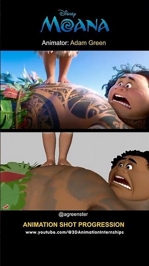 Moana | Fish Bill & Maui Shot Progression #shots