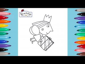 Princess Holly Coloring Pages | How to color step by step | Ben and Holly's Little Kingdom ✨️