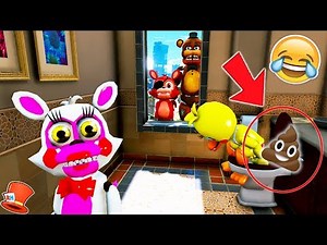 ADVENTURE TOY CHICA CAUGHT POOPING ON CAMERA PRANK! (GTA 5 Mods FNAF RedHatter)