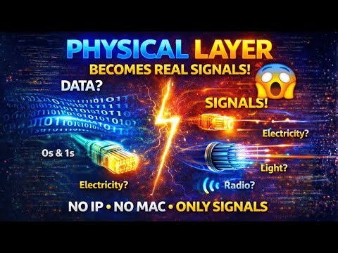 Physical Layer EXPLAINED: Where 0s & 1s Become REAL Signals ⚡