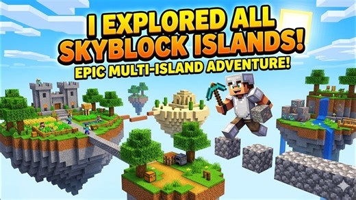 Minecraft Skyblock BUT There Are MULTIPLE ISLANDS 😱 | Ultimate Survival Challenge!