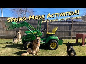 John Deere X585. How to change from snowblower to loader.