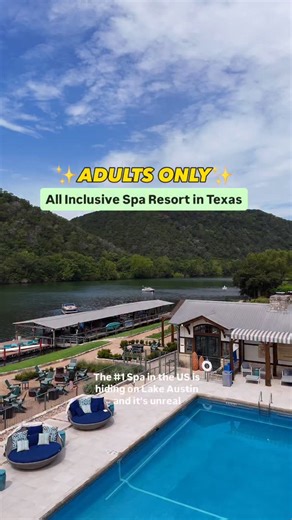 Yvette Arriaga | AUSTIN & TEXAS INFLUENCER on Instagram: "ADULTS ONLY ALL-INCLUSIVE SPA RESORT IN TEXAS Follow @theaustintourist for more! @LakeAustinSpa is a luxury adults-only all-inclusive that feels like a summer camp for grownups. Ranked the #1 spa in the U.S. and #3 worldwide, it’s one of the most stunning places I’ve been to and it was the reset I needed. There’s a huge schedule of activities included with your stay, from lakefront fun to fitness classes and wellness workshops. ⚔️ Unique