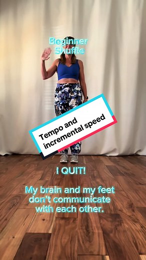 Are you struggling with dancing at the right tempo? Or are your feet not doing what your brain tells them to do? Then this video is for you! This is a six minute beginner Shuffle Dance tutorial on tempo and incremental speed improvement. #Shuffle #shuffledance #shuffletutorial #learntoshuffle #beginnershuffler #howtoshuffle #midlifeshuffle