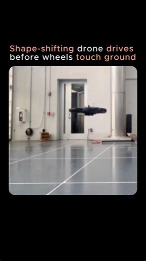 Luminica AI on Instagram: "ATMO is a shape-shifting robot from Caltech that can fly like a drone AND drive like a car—without ever stopping to switch modes. Watch it transform mid-air. Its four propellers tilt down to become wheels while it’s still flying. Then it rolls away instantly. Most robots need to land before changing shape. ATMO figured out how to morph while airborne using smart math that predicts forces in real-time. The trick? It uses ground effect—the air bouncing off the ground act