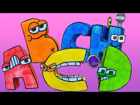 Paper Craft SPANISH Alphabet Lore A-D COMPILATION | Adrian`s Alphabet Lore