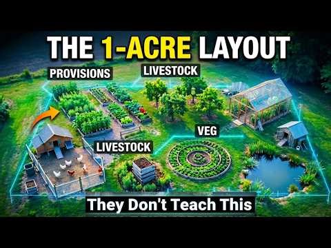 1 Acre Homestead: FREE Food All Year With This Layout