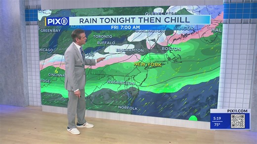 Rain develops Thursday night and ushers in colder temperatures