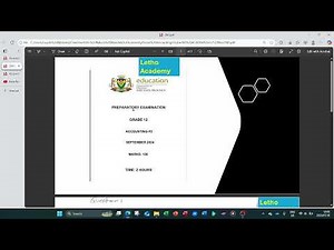Grade 12 Accounting trial exam preparation 2025| Bank Reconciliation Statement| Bank Account