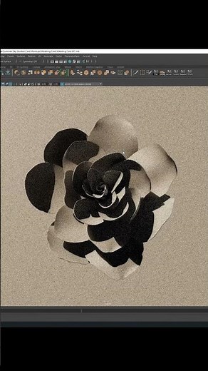 Making a flower in Maya