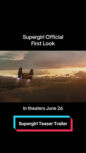 New official teaser trailer for #Supergirl starring Milly Alcock - Coming to theaters June 26. #movietok #filmtok #dc