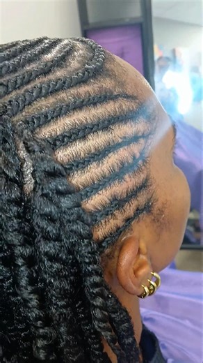 Two Strand Twist with some Razzle Dazzle #twostrandtwist #naturalhair