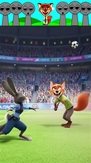 Zootopia : Judy wins the challenge, Nick gets angry 😂 #funny #football #basketball #hockey