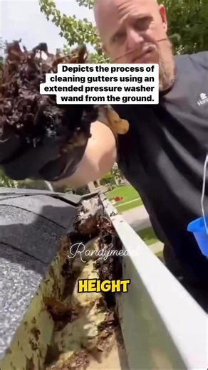 • The equipment used is a long, angled pressure washer extension wand designed to reach and clean gutters without needing a ladder. • The primary purpose of gutter cleaning is to prevent blockages that can lead to water damage to the roof, foundation, and facade of a building. #followereveryonehighlights #hilightseveryonefollowers #letsgrowtogethereveryone #StarsEverywhere #viralfbreelsfyp #viralvideo | Randy Medel