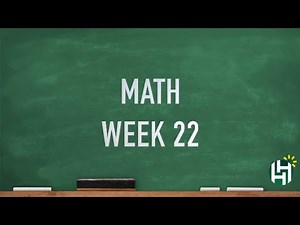 CC Cycle 1 Math Week 22