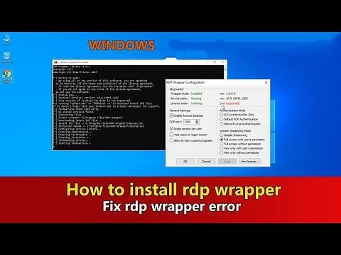 RDP Wrapper Installation in Windows 11 | Fixing Issue in 21H2 RDP Wrapper