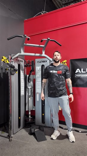 NATE SAUFLEY on Instagram: "Today’s primer movement for push day was a high low cable crossover to get some blood into the chest. These are getting my connection with my chest dialed in for bigger movements in my session like incline DB bench. Although they’re not my main movement of the session they’re still trained with intensity so I add in a heel wedge to create a stronger base to press through. In this setup I use a heel wedge to drive my back leg into which allows me to generate more force