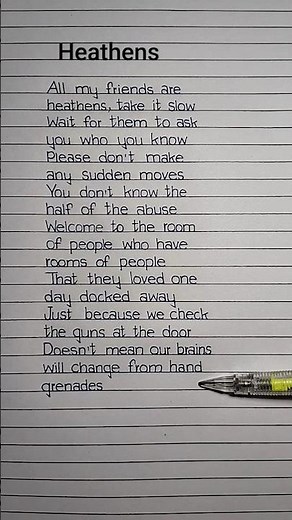 Heathens Lyrics Song by Twenty One Pilots #heathens #lyrics #twentyonepilots part 1