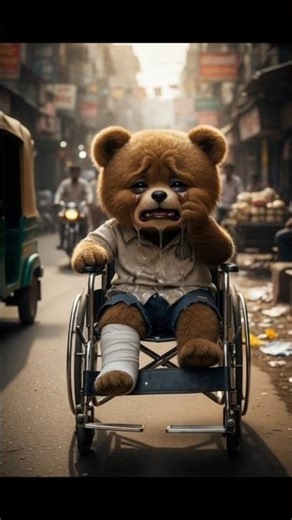 The snake bite a poor baby bear .#animatedcartoon #mr.bear#sadstory #shortsvideo #animatedcartoon