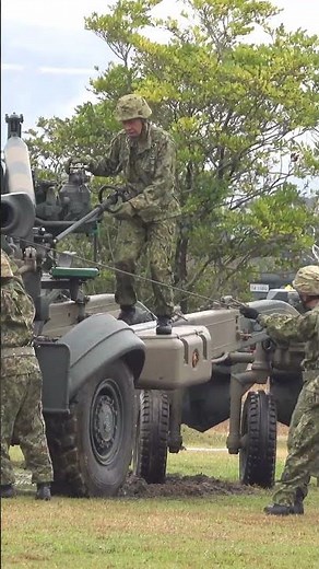 #155mm榴弾砲FH70 #訓練展示 #陸上自衛隊川内駐屯地創立38周年記念行事_市中パレード #撮影取材許可取得済 #自衛隊情報