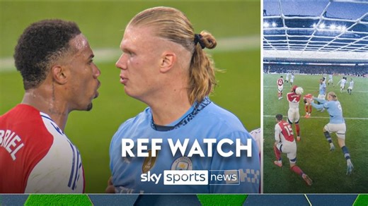 Ref Watch: Manchester City's Erling Haaland walks a fine line against Arsenal | 'He's running a risk'