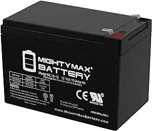 Mighty Max Battery 12V 15AH F2 Replacement Battery for Peg Perego 15Ah Ride on Toy