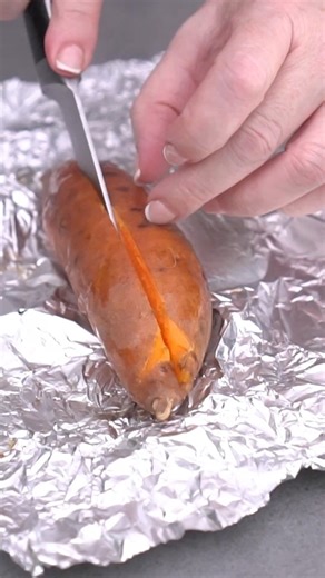 Boniato 🍠 asado en freidora de aire, tan fácil que no necesita ni receta escrita. #boniato #Airfryer #freidoradeaire | Las Recetas de MJ