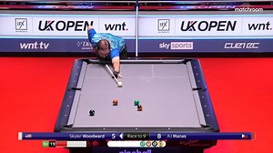 794K views · 10K reactions | Not the highest standard from either of them, but AJ Manas won't mind. Starboy is through to the last 64 with a 9-5 win over USA's Skyler Woodward! #UKOpenPool  | Matchroom Pool | Facebook