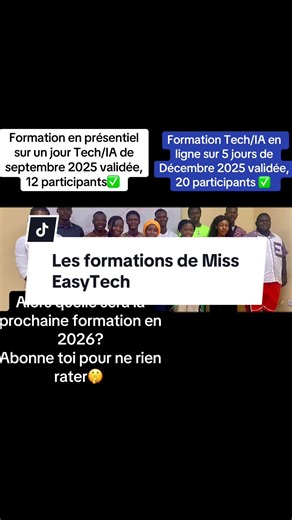 2026? Abonnez vous pour ne rien râter. Á Dieu la gloire! #MissEasyTech #visibilité