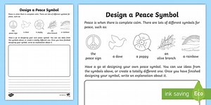 KS1 Peace Worksheet