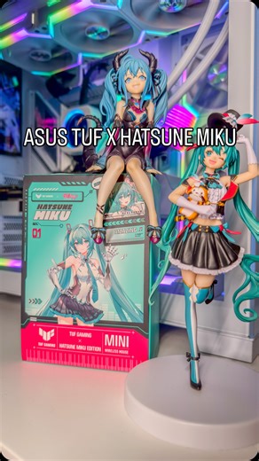 CynthiaIsDead on Instagram: "Asus TUF X Hatsune Miku! Asus TUF Gaming P1 Hatsune Miku Edition Mouse Pad + Asus TUF Gaming Mini Wireless Hatsune Miku Edition 💙Thank you @asus for sending me these :) Dont forget to join their giveaway! I have a l1nk for it in my b10 btw. #gifted #hatsunemiku #pcgaming #asustuf #gamingsetup"