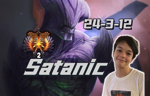 天才少年Satanic大战欧服第一医者华生&美服第一wisper！暴力虚空暴走收尾拿下比赛！【Satanic第一视角】【虚空假面】【7.35b】【1号位】