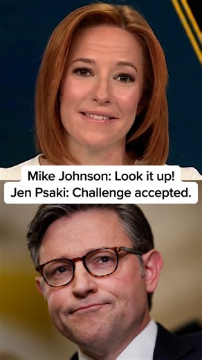 The Briefing with Jen Psaki on Instagram: "For reasons only he can know, House Speaker Mike Johnson thought it would be a good idea to take questions from the public in the midst of presiding over a government shutdown. Among the uncomfortable encounters Johnson endured was a man who accused him of lying about illegal immigrants draining Medicaid. Johnson challenged the man to "look at the documents," so Jen Psaki did just that."