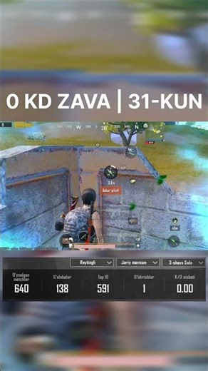 0 KD BILAN ZAVA OLAMIZ 31-KUN 💀🥶 #pubg #pubgmobile #xumoyunpubg7