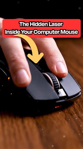 Hidden Laser Inside computer Mouse😲 #technology #science