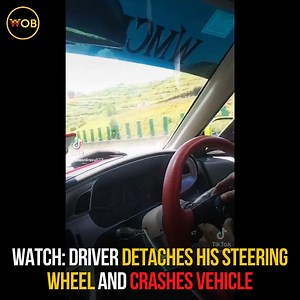 65K views · 1.6K reactions | The driver thought that it’d be fun to install the quick-release steering wheel and play around with it while driving resulting in him crashing his vehicle Full article: https://worldofbuzz.com/idiot-driver-detaches-his-steering-wheel-and-crashes-his-vehicle/ | WORLD OF BUZZ | Facebook