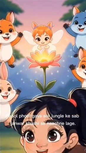 🧚 Chhoti Pari Mili aur Jadoo ka Phool | Cute Cartoon Story for Kids 🌈