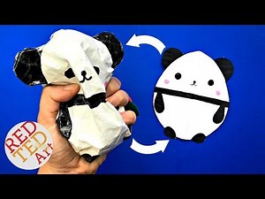 Panda Paper Squishy DIY - DIY Panda Egg Squishy - How to make a Paper Squishy