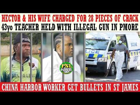 43yo Teacher Held With Illegal Gun + Hector & Wife Charged For 28 Pieces Of Coke + Men Get Bullets