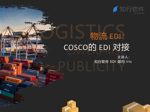 物流EDI cosco的EDI对接