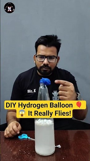 Homemade Hydrogen Balloon 🎈😱 | DIY Science Experiment at Home | #Shorts